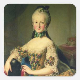 Archduchess Maria Elisabeth Quadratischer Aufkleber