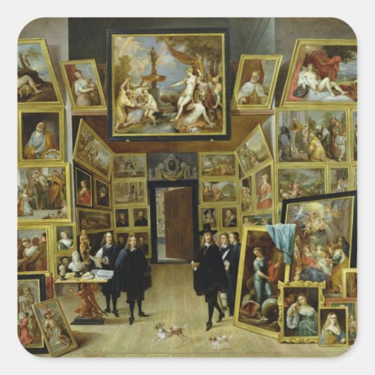 Archduke Leopold Wilhelm Quadratischer Aufkleber (Vorderseite)