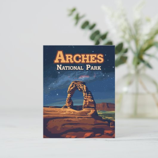 Arche Nationalpark Utah Delicate Arch Moab Card (Stehend Vorderseite)