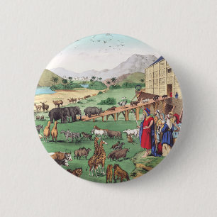 Arche Noah mit Tieren Button