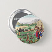 Arche Noah mit Tieren Button (Vorne & Hinten)
