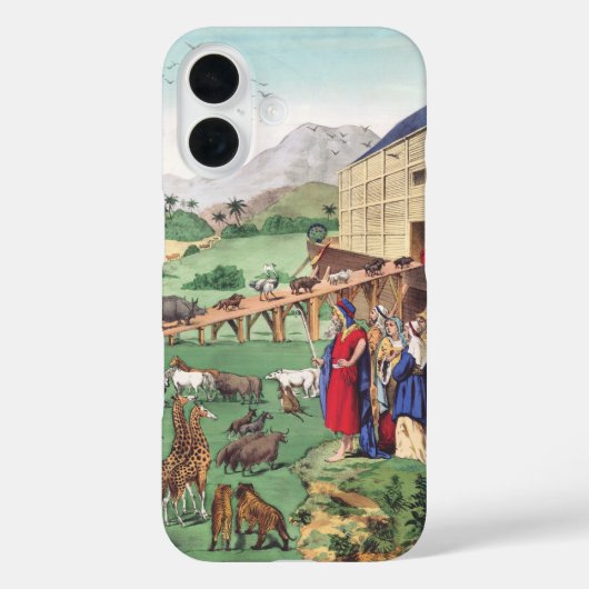 Arche Noah mit Tieren Case-Mate iPhone Hülle (Rückseite)