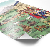 Arche Noah mit Tieren Fotodruck (Ecke)