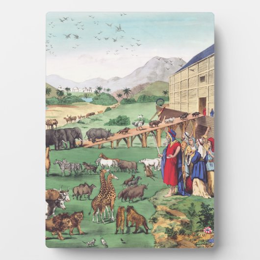 Arche Noah mit Tieren Fotoplatte (Vorderseite)