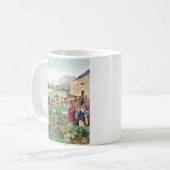 Arche Noah mit Tieren Kaffeetasse (Vorderseite Links)