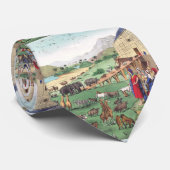 Arche Noah mit Tieren Krawatte (Gerollt)