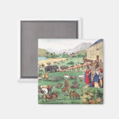 Arche Noah mit Tieren Magnet (Vorderseite/Rückseite)