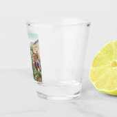 Arche Noah mit Tieren Schnapsglas (Rechts)