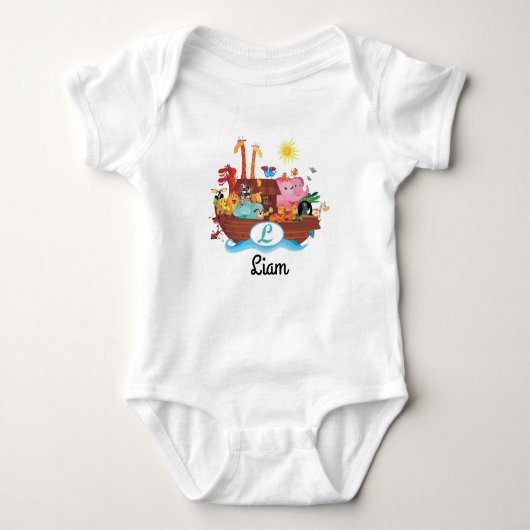 Arche-personalisierter Baby-T - Shirt L (Vorderseite)