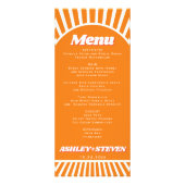 Arche und sonnige Sonnenstrahlen Groovy Hochzeitsk Werbekarte (Vorne)