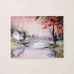 Arched Bridge Wasserfarbenmalerei Puzzle