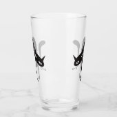Arched Cat Design Drink Glass Glas (Links)