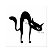 Arched Cat Design Holz Briefmarke Gummistempel (Prägung)