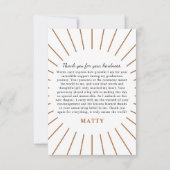 Arched Class of Abschluss Foto Dankeskarte (Rückseite)