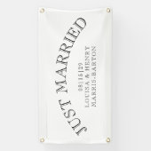 Arched Classic Just Eried Car Banner (Vertikal)