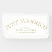 Arched Classic Just Eried Car Banner (Horizontal)