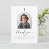 Arched Foto First Communityjunge Danke (Stehend Vorderseite)