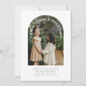 Arched Foto - Gemeinsame Einladung zum Geburtstag (Vorderseite)