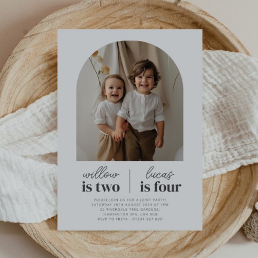 Arched Foto - Gemeinsame Einladung zum Geburtstag