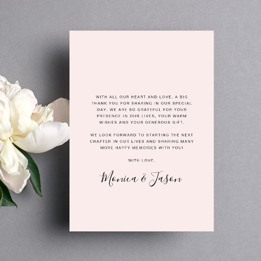 Arched Foto Pink Wedding Danke