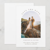 Arched Foto Save the Date geschoben (Vorne/Hinten)