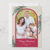 Arched Foto Winter Greenery Frohe Weihnachten (Vorderseite)