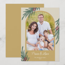 Arched Foto Winter Greenery Peace & Liebe