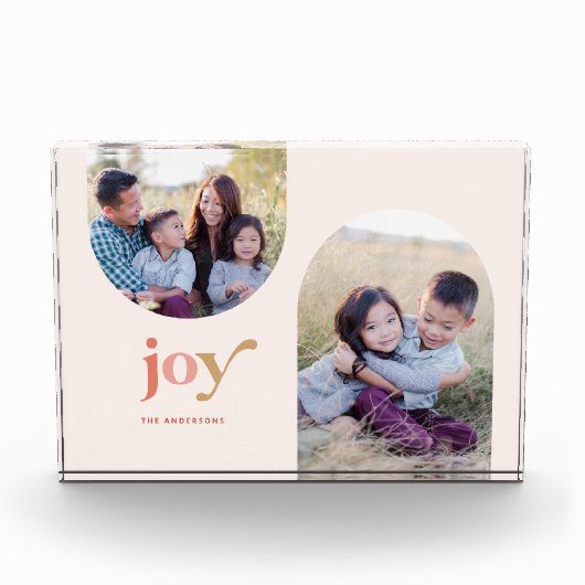 Arched Joys Christmas Foto Block (Vorderseite)
