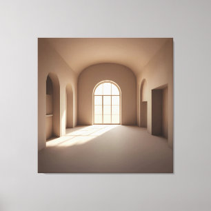 Arched Light Interior Leinwanddruck