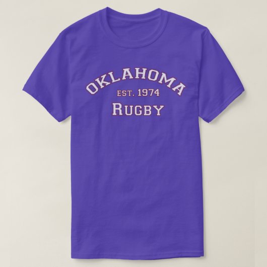Arched Oklahoma Rugby T-Shirt (Design vorne)