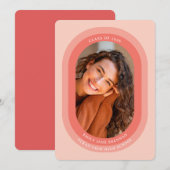 Arched Photo Graduation Announcement Card Ankündigung (Vorne/Hinten)