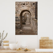 Arched Walking In Pergamon Poster (Küche)