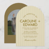 Arched Wedding mit Luxus Einladung (Vorne/Hinten)