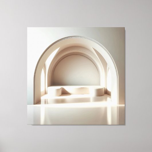 Arched Window Alcove Leinwanddruck (Vorderseite)