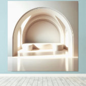 Arched Window Alcove Leinwanddruck (Insitu (Holzboden))