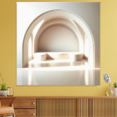 Arched Window Alcove Leinwanddruck (Insitu (Wohnzimmer))