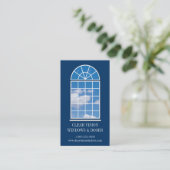 Arched Window Business Card Visitenkarte (Stehend Vorderseite)