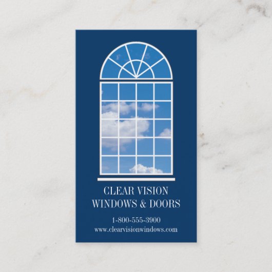 Arched Window Business Card Visitenkarte (Vorderseite)