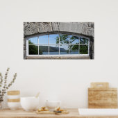 Arched Window - Fake View of Sottish Loch Poster (Küche)