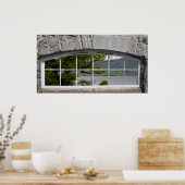 Arched Window mit Blick auf einen Loch Poster (Küche)