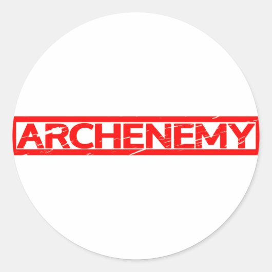 Archenemy Briefmarke Runder Aufkleber (Vorderseite)