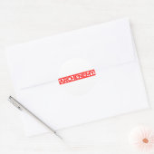 Archenemy Briefmarke Runder Aufkleber (Umschlag)