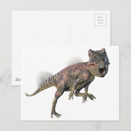 Archeoceratops Dinosaurier Running Postkarte (Vorne/Hinten)