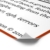 Archeologisches Coprolite Types Poster (Ecke)