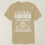 Archer Archery Bow Jagd Bowman Arrow Bow Hunter T-Shirt (Design vorne)