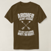 Archer Archery Bow Jagd Bowman Arrow Bow Hunter T-Shirt (Design vorne)