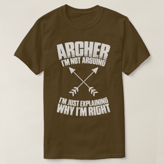 Archer Archery Bow Jagd Bowman Arrow Bow Hunter T-Shirt (Design vorne)