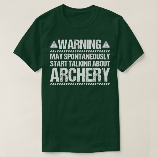 Archer Archery Bow Jagd Bowman Arrow Bow Hunter T-Shirt (Design vorne)