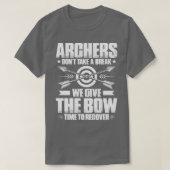 Archer Archery Bow Jagd Bowman Arrow Bow Hunter T-Shirt (Design vorne)