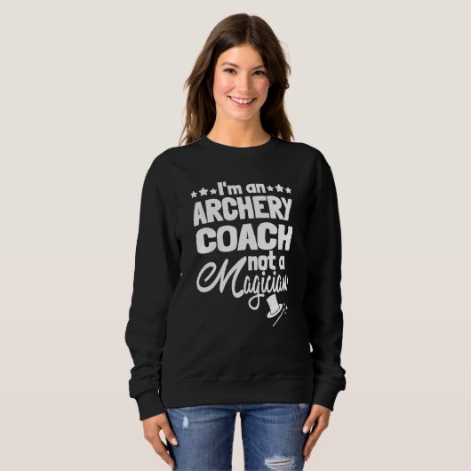 Archer Arrow Target   Bow Bowman Archery Coach Sweatshirt (Vorne ganz)